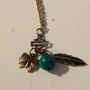 Sterling Harley Davidson necklace